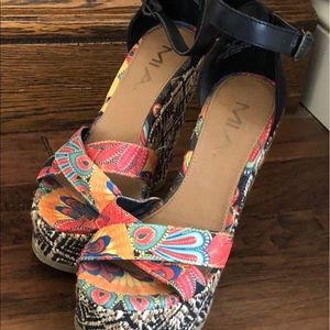 Steve Madden wedge heels open toe